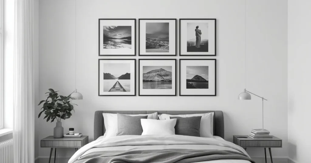 Black and White Photo Wall