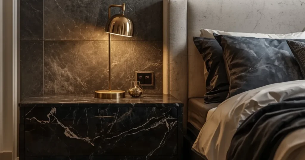 Black Marble Nightstands