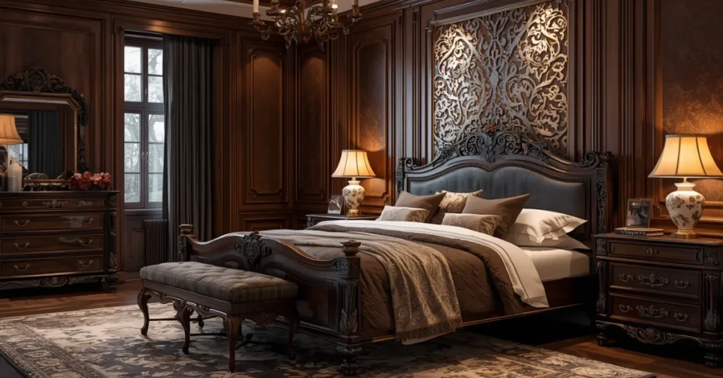 Black Wood Bed Frame