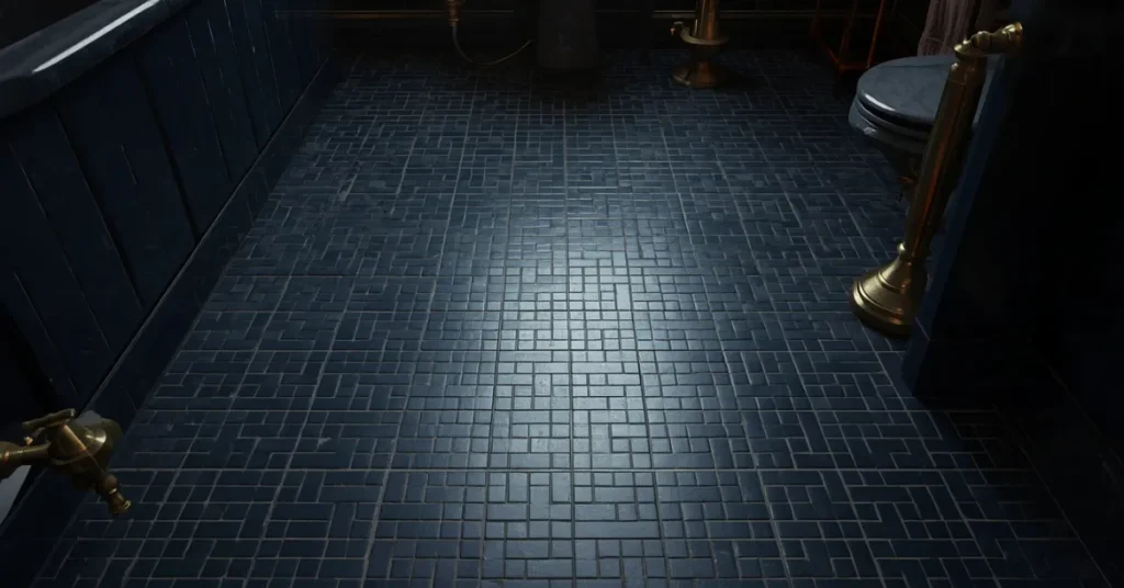 Bold Navy Blue Tile for Drama