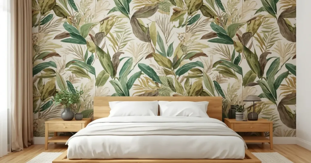 Botanical Prints and Leafy Wallpaper