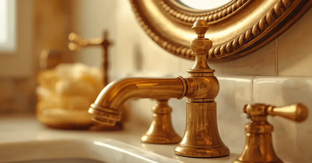 Brass Fixtures for a Warm Glow