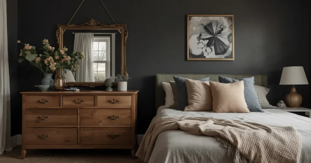 Budget-Friendly Dark Bedroom Makeover