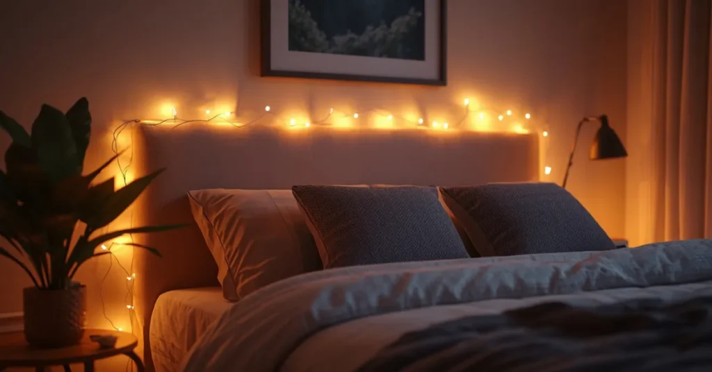Budget-Friendly Fairy Light Corner