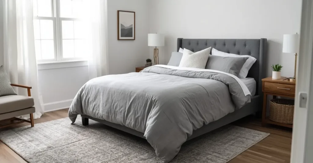 Budget Grey Bedroom Makeover
