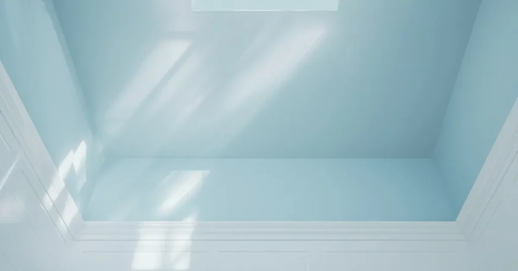 Ceiling in Soft Blue