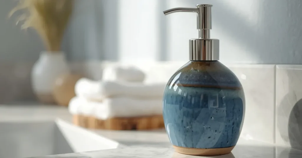 Ceramic Blue Soap Dispensers