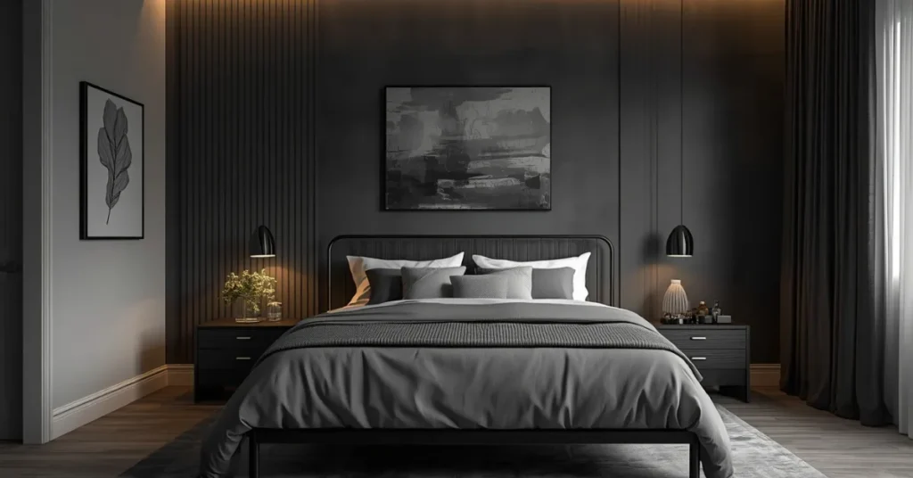 Charcoal Grey Accent Wall