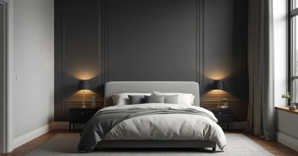 Charcoal Grey Accent Wall