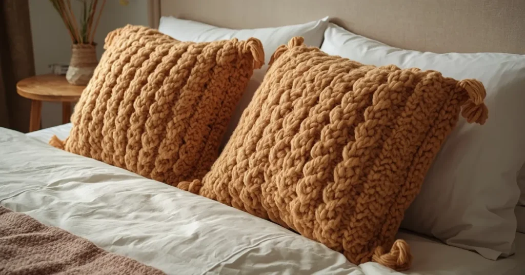 Chunky Knit Throw Pillows