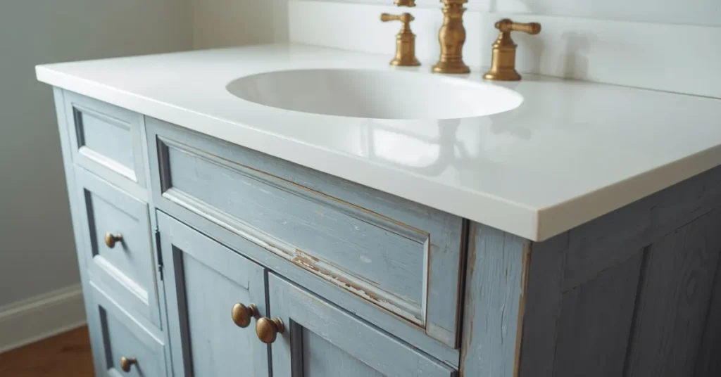 Coastal Blue Vanity for a Fresh Start