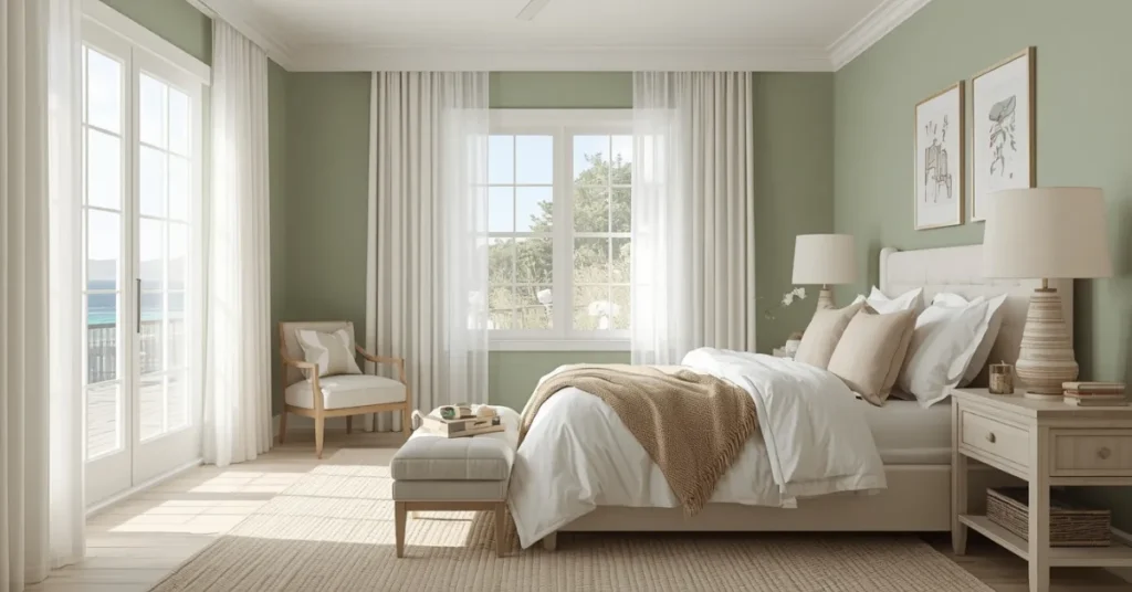 Coastal Sage Green Bedroom