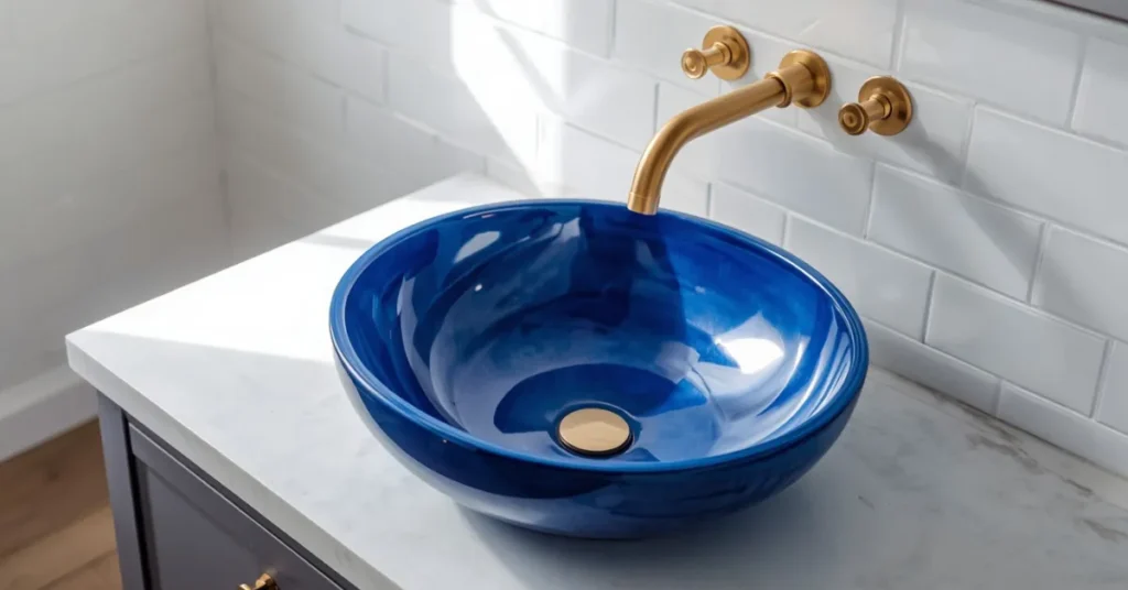 Cobalt Blue Statement Sink