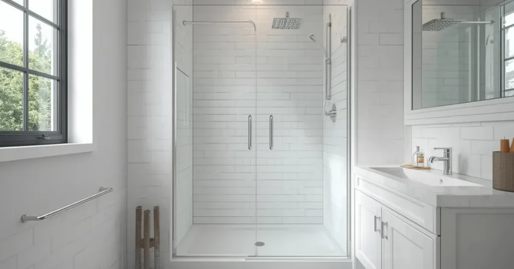 Compact Corner Shower for Small Spaces