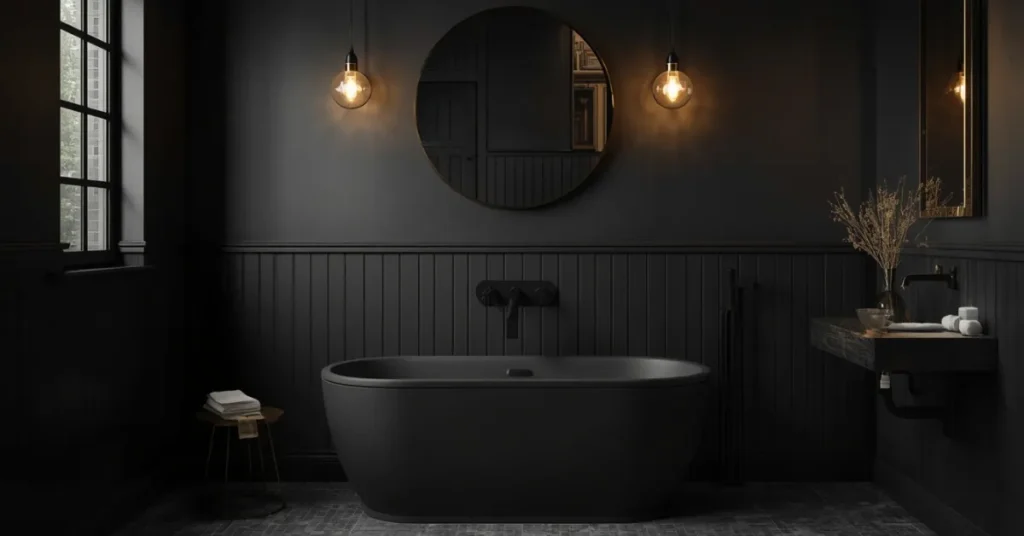 Dark and Moody Bathroom