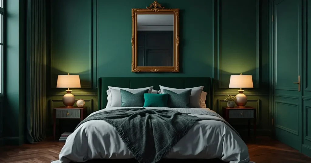 Deep Emerald Accent Wall