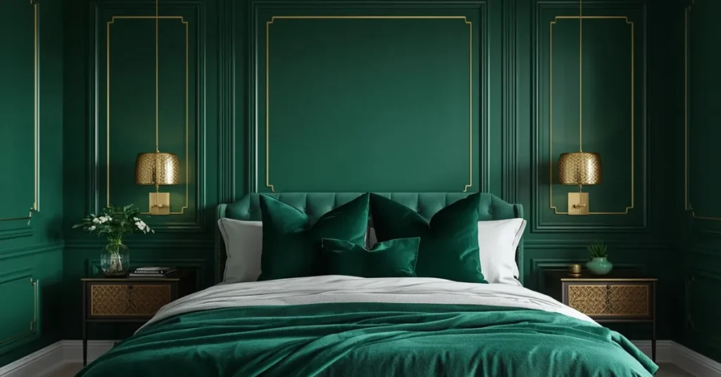 Deep Emerald Green Walls