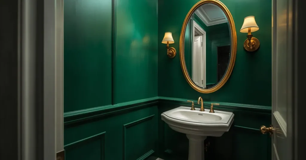 Deep Emerald Green Walls for Drama