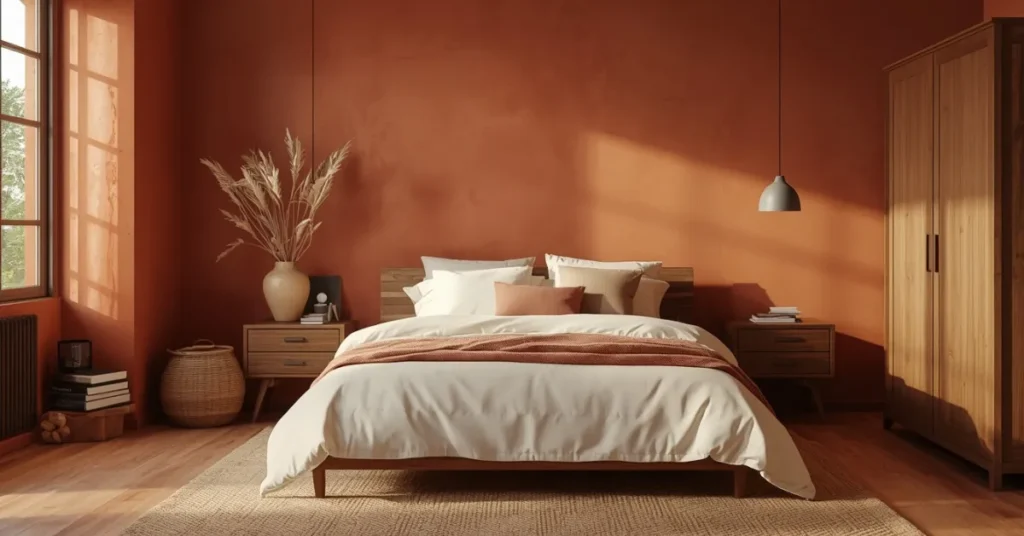 Deep Terracotta Bedroom
