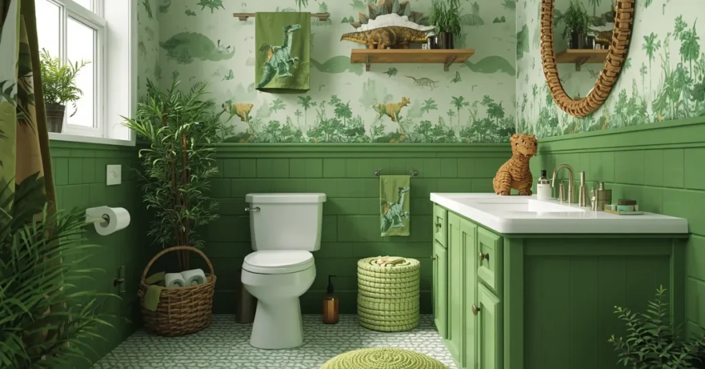 Dinosaur-Themed Bathroom for Adventure Lovers