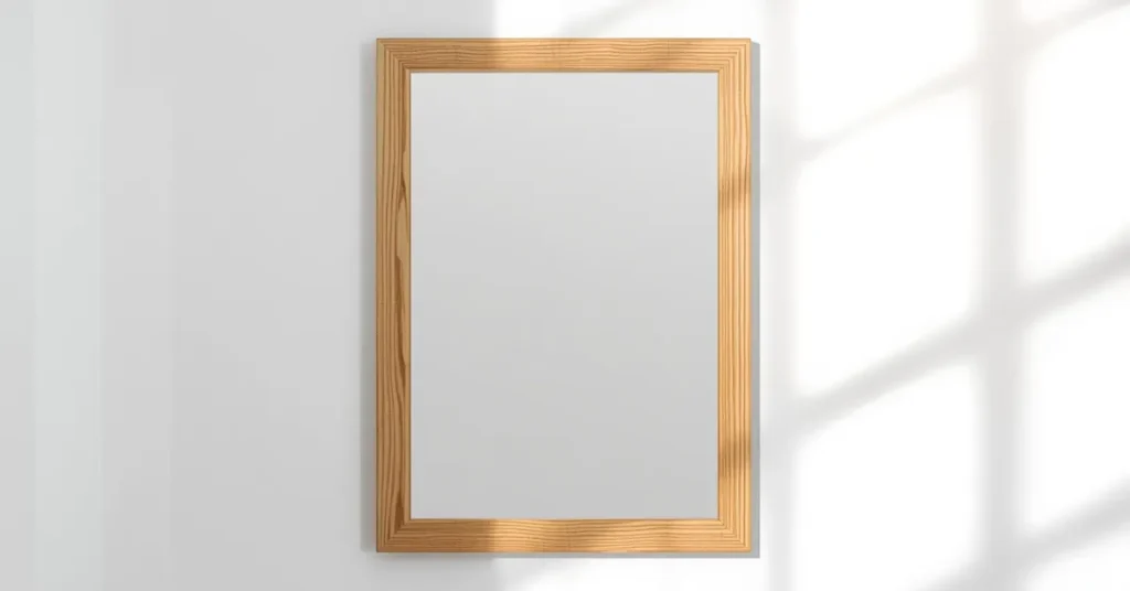 DIY Frame Around a Plain Mirror