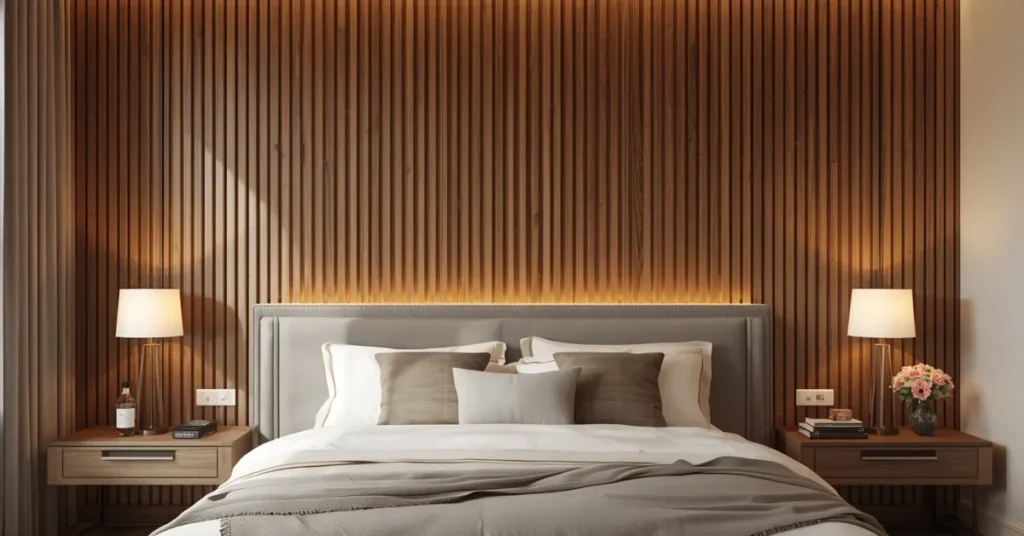 DIY Wood Slat Wall