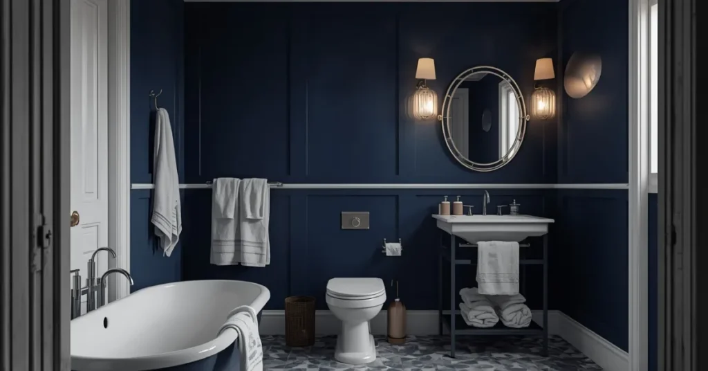 Dramatic Deep Indigo Walls