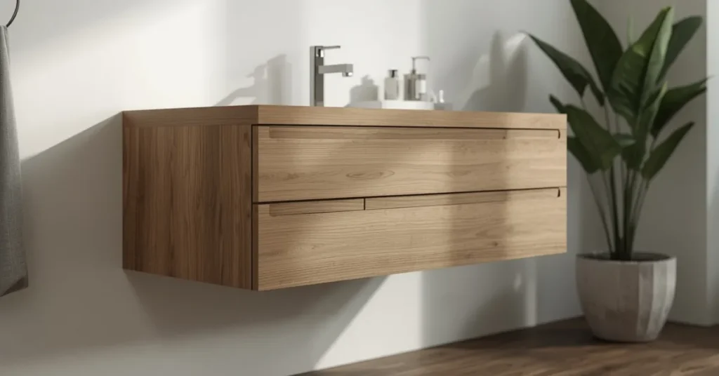 Floating Vanity with Clean Lines