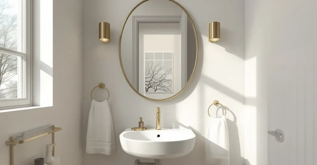 Install a Large Mirror Above the Sink
