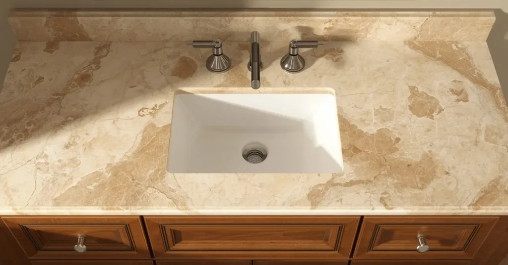 Keep a Small Bathroom Earthy Too