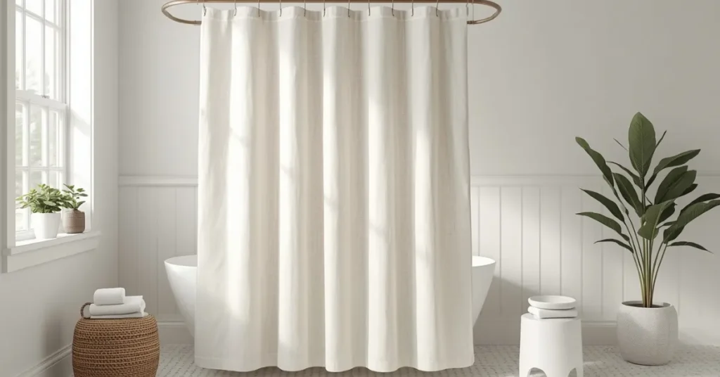 Linen Shower Curtain