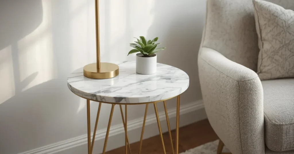 Marble Accent Table