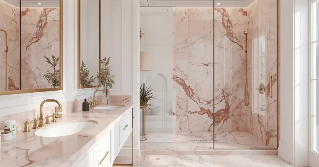 Marble and Pink Pairing