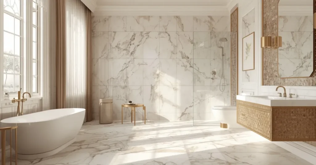 Marble-Look Tile for a Luxe Feel