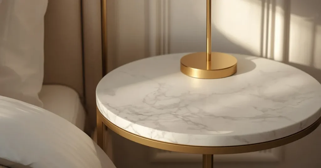 Marble Nightstand Detail