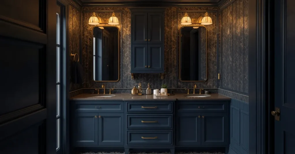 Moody Navy Blue Accents