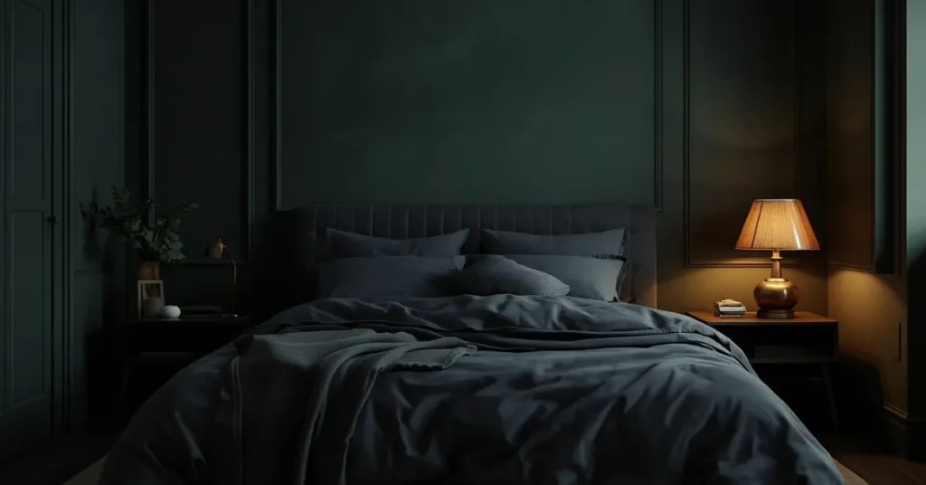 Moody Sage Green Bedroom