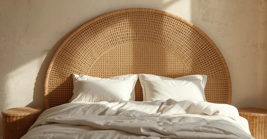 Natural Rattan Headboard