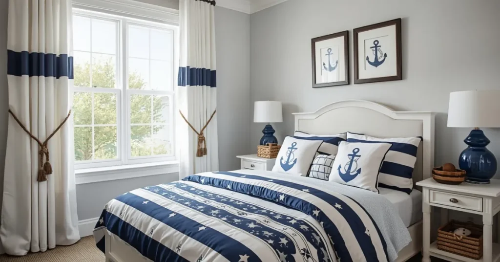 Navy and White Nautical Theme