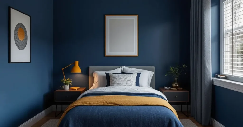 Navy Blue Bedroom for Teens
