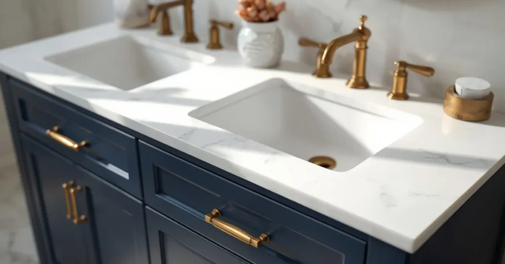Navy Blue Vanity