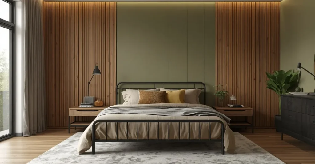 Olive Green Modern Bedroom