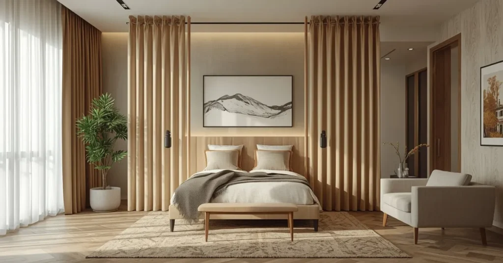 Open-Plan Bedroom Zoning