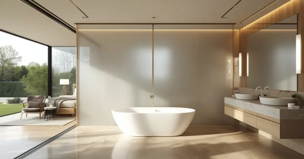 Open-Plan Ensuite Bathroom