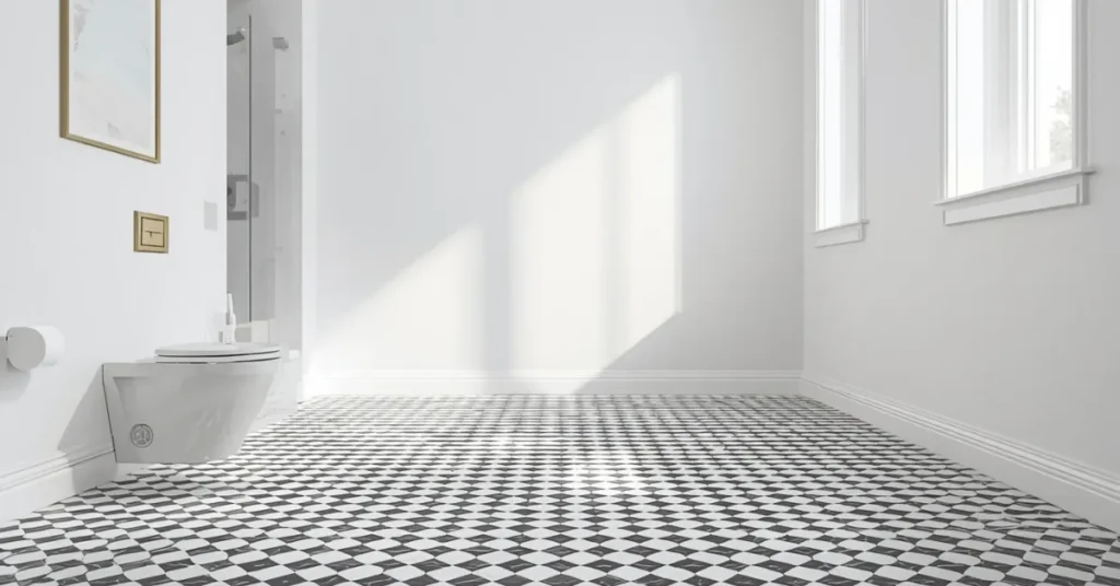 Patterned Tile Floor for Personality