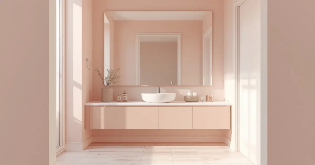 Pink Bathroom for a Small Space