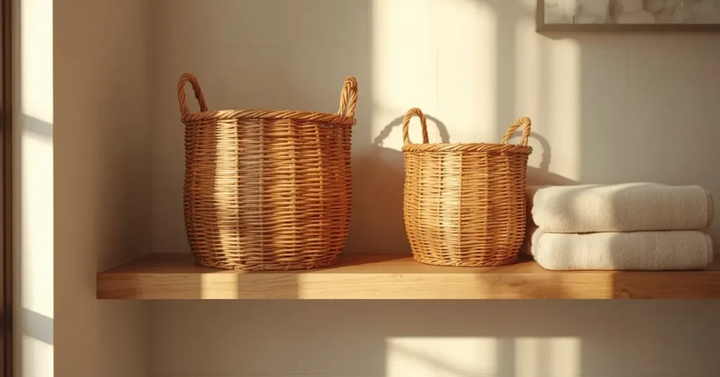 Rattan Baskets for Easy DIY Storage