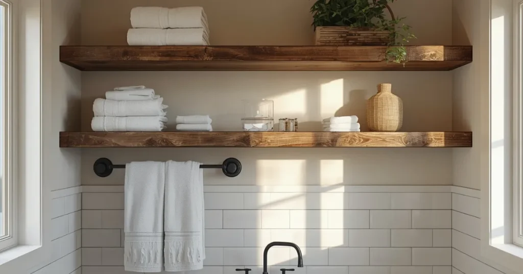 Reclaimed Wood Shelving