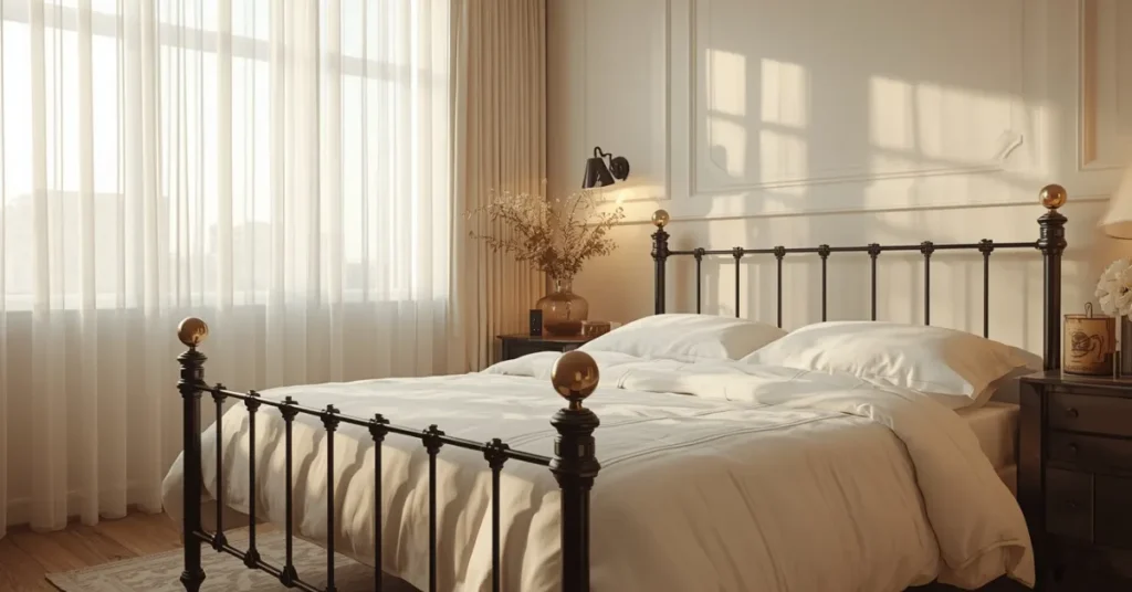 Romantic Black Iron Bed Frame