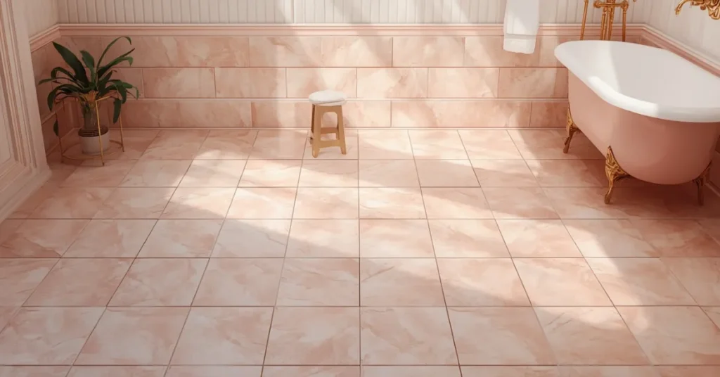 Romantic Blush Pink Tile